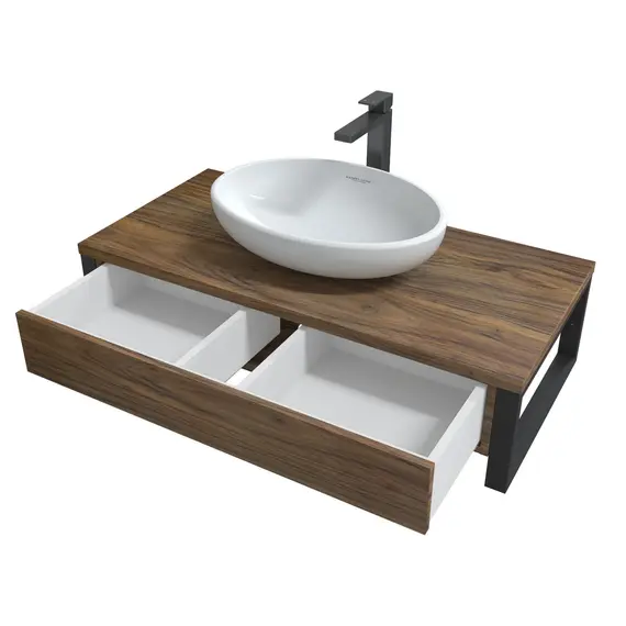 Тумба подвесная 1Marka GRUNGE LOFT  1в.я Орех