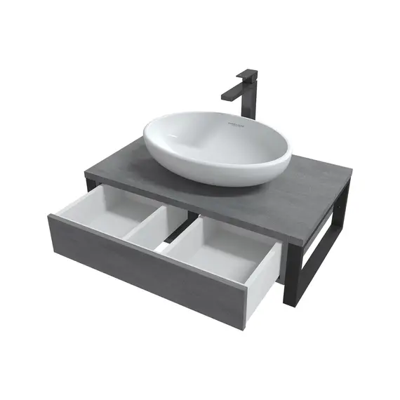 Тумба подвесная 1Marka GRUNGE LOFT  1в.я Бетон лофт