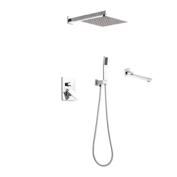 Душевая система ACWEN-80118  встраиваемая с изливом , хром