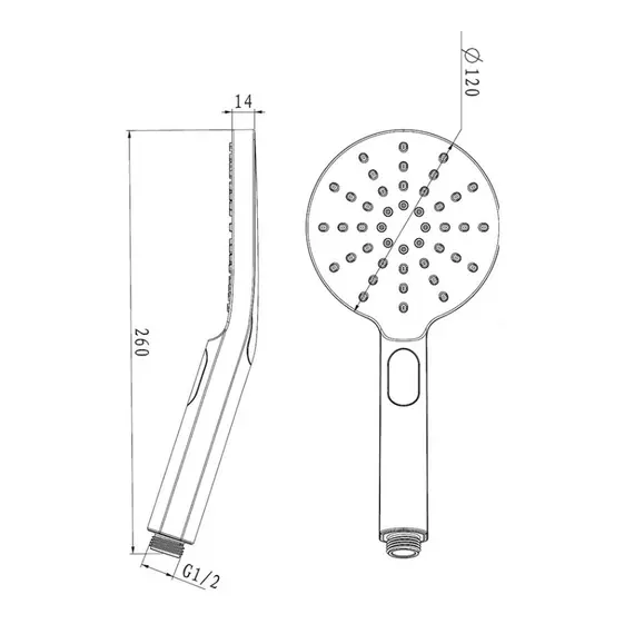Душевая стойка  ACWEN 80051 с термостатом  хром