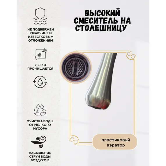 Смеситель для накладной раковины ACWEN F86