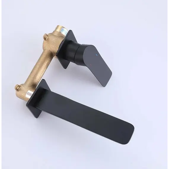 Смеситель для раковины скрытого монтажа ACWEN 6616B  черный матовый