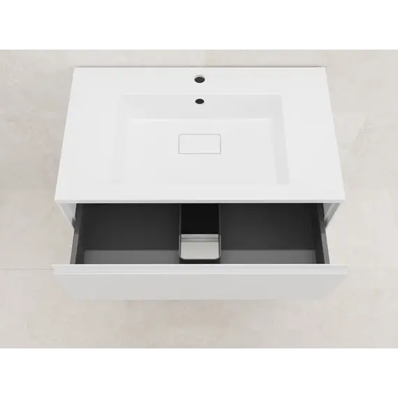 Тумба напольная Style line "ЛИМА " эмаль, с раковиной LINE, 2 ящ., PLUS, графит