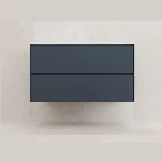 Тумба подвесная Style line "ЛИМА эмаль, с раковиной  LINE, 2 ящ., PLUS, графит