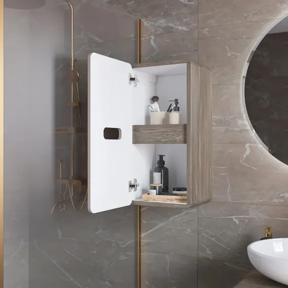 Пенал Vortex 700х350х300П 1д орех каньон коньяк/латте фактурный