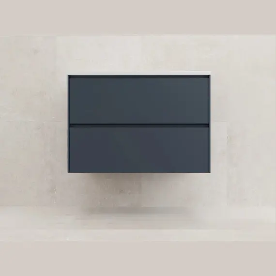 Тумба подвесная Style line "ЛИМА эмаль, с раковиной  LINE, 2 ящ., PLUS, графит