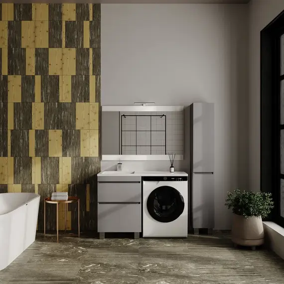 Раковина над стиральной машиной  ESTETUS ЛЕОН 1200*549 правая/левая