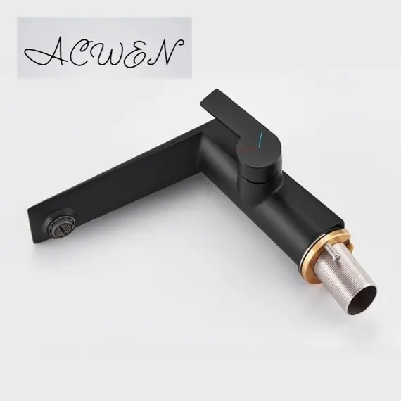 Смеситель для раковины ACWEN BN61B черный матовый