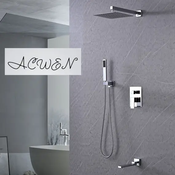 Душевая система ACWEN-80118  встраиваемая с изливом , хром