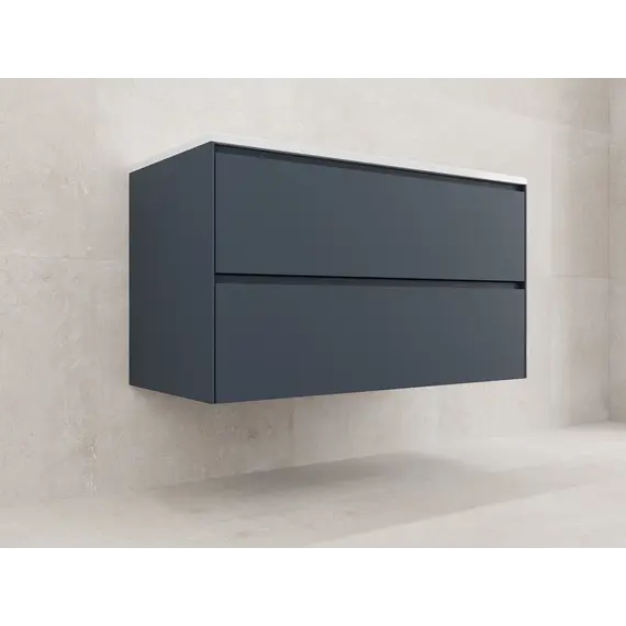 Тумба подвесная Style line "ЛИМА эмаль, с раковиной  LINE, 2 ящ., PLUS, графит