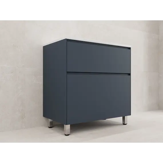 Тумба напольная Style line "ЛИМА " эмаль, с раковиной LINE, 2 ящ., PLUS, графит