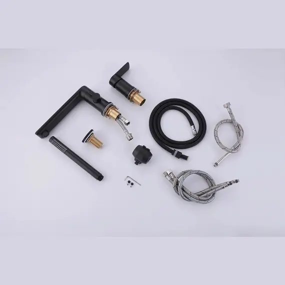 Смеситель на борт ванны ACWEN BN328039B черный