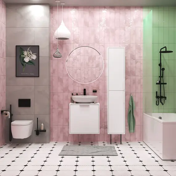 Пенал напольный 1Marka  Estel 35Н 2д White