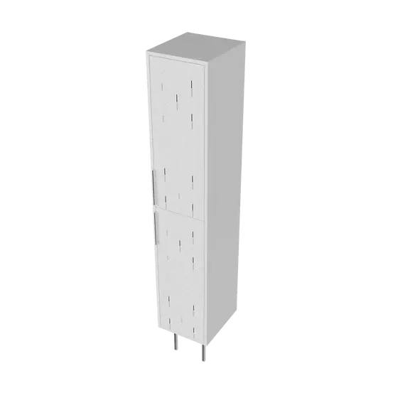 Пенал напольный 1Marka  Forest 35Н 2д White