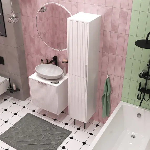 Пенал напольный 1Marka  Estel 35Н 2д White