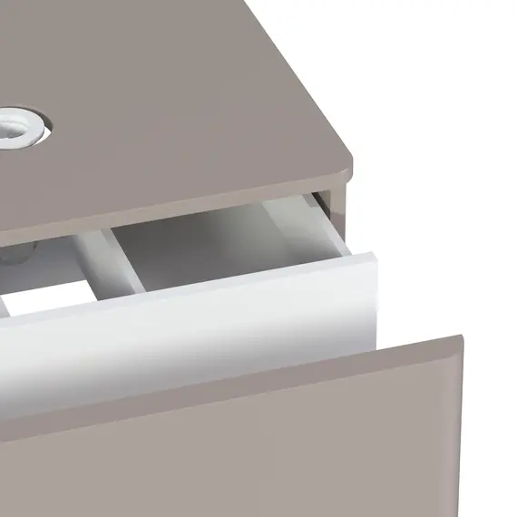 Тумба подвесная 1Marka Wish 60П 1ящик Сappuccino