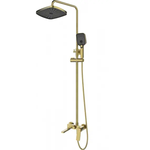 Душевая стойка  ESBANO GEMINI (DS-SG) брашированное золото