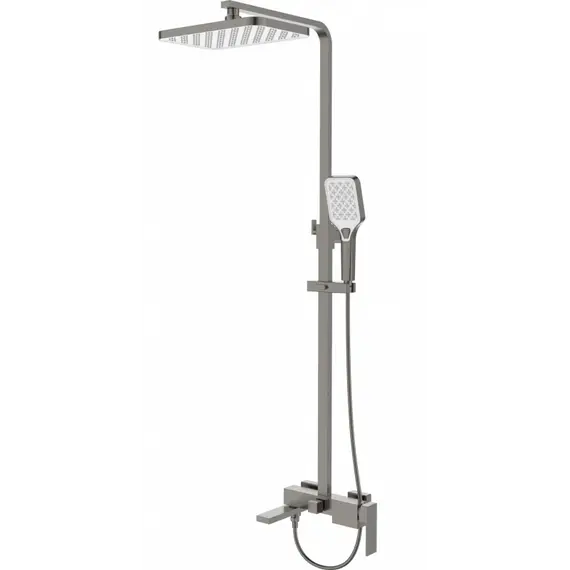 Душевая стойка  ESBANO BASCO (DS-GM) оружейная сталь