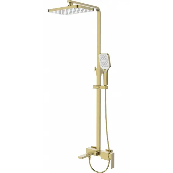 Душевая стойка  ESBANO BASCO (DS-SG) брашированное золото