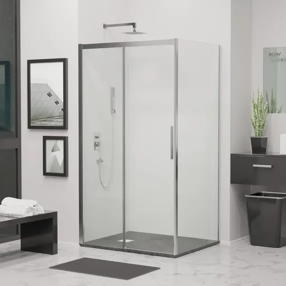 Душевой уголок RGW LE-41 (LE-12 + Z-050-2) прозрачное/хром