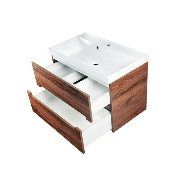 Тумба  подвесная ACWEN TORNO 60/80  дерево Engadina с раковиной