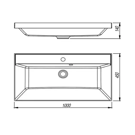 Тумба подвесная "Манхэттен 100/80/70/60" ЭМАЛЬ с  раковиной  ASTI , 2 ящика ,PLUS , белый матовый
