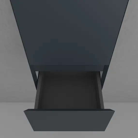 Пенал подвесной "Манхэттен" 36, ЭМАЛЬ 1 ящик PLUS графит