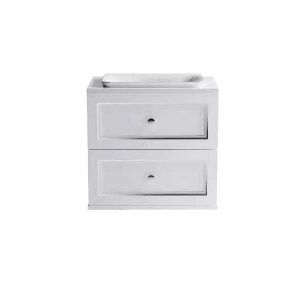 Тумба подвесная с раковиной на столешнице Astra-Form  Классик  с 2 ящиками белый матовый