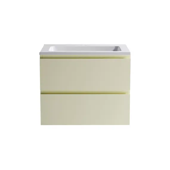 Тумба подвесная с раковиной  Astra-Form Альфа 70/90 с 2 ящиками бежевый матовый