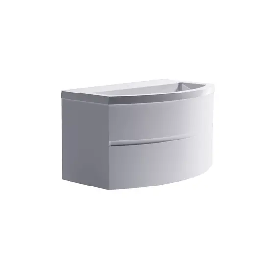 Тумба подвесная с  раковиной Astra-Form Венеция 2.0 с 2 ящиками  белый матовый