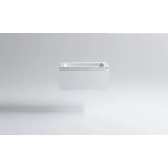 Тумба подвесная с раковиной  Astra-Form Альфа 70/90 с 1 ящиком белый матовый