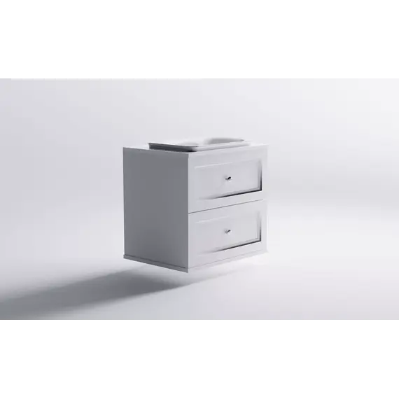 Тумба подвесная с раковиной на столешнице Astra-Form  Классик  с 2 ящиками белый матовый