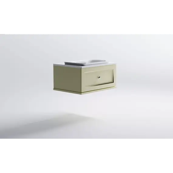 Тумба подвесная с раковиной на столешнице Astra-Form  Классик с 1 ящиком бежевый  матовый