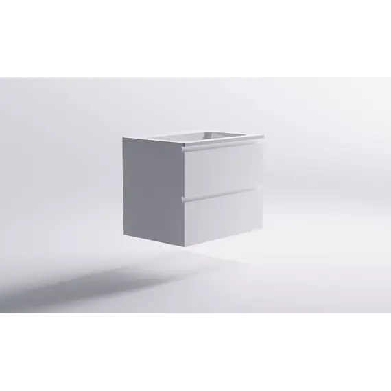 Тумба подвесная с раковиной  Astra-Form Альфа 70/90 с 2 ящиками белый матовый