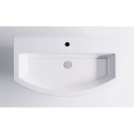 Тумба подвесная с раковиной Astra-Form Венеция 2.0 с 1 ящиком  темно-серый матовый