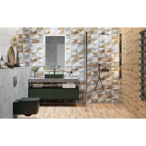  Настенная плитка Горизонт / Vision Светл. сер. 27x40 _декор_ 1\77,76