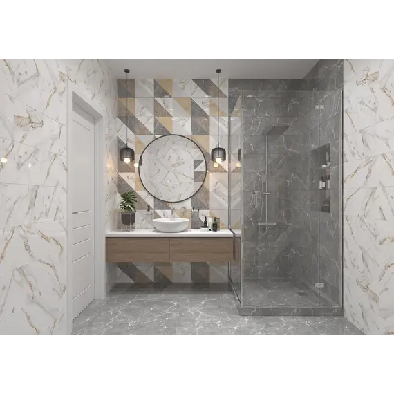  Настенная плитка Капелла / Capella Бел. 25x50 геометрия_ 1\74,25