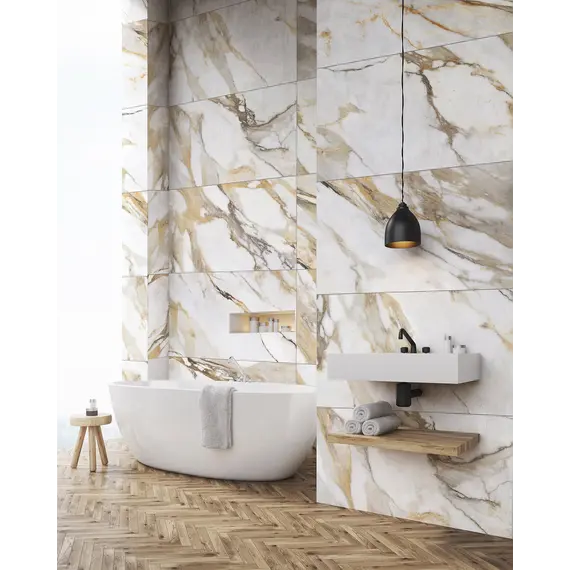 Керамогранит Борджини/Borghini_GT Белый  карвинг/полированная