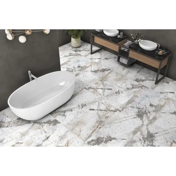 Керамогранит Габриель/Gabriel_GT Белый  60x60/60х120 полир.