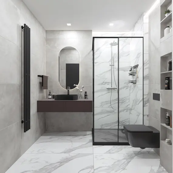 Керамогранит Вайб / Vibe Серый 120x60 _ 1\43,2