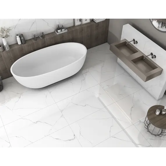 Керамогранит Романтика/Romantic_GT Белый 60х60/60x120 полир. Slim