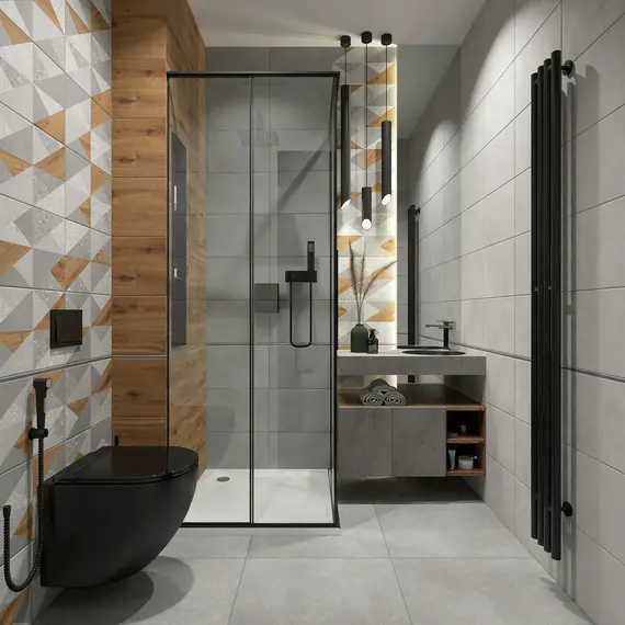  Настенная плитка Горизонт / Vision Светл. сер. 27x40 _декор_ 1\77,76