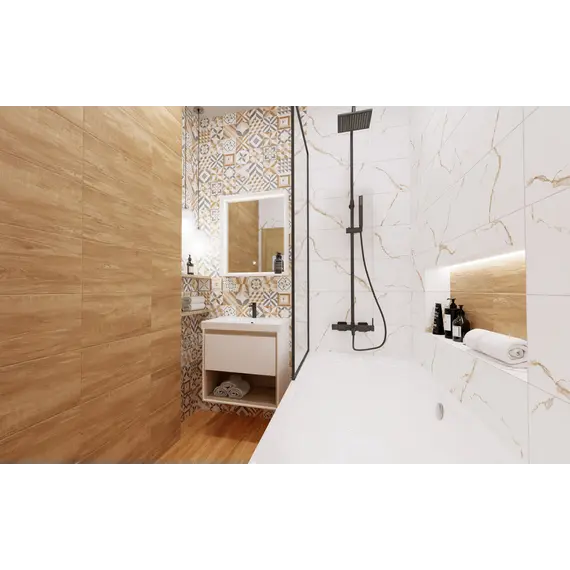 Плитка грес глаз. Stain GT Коричневый  15*60