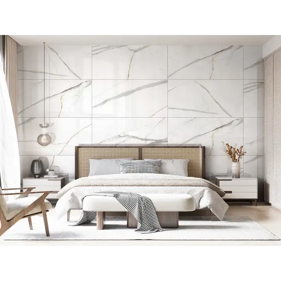 Керамогранит Ангел Статуарио/Angel Statuario_GT Белый 60x120 полир