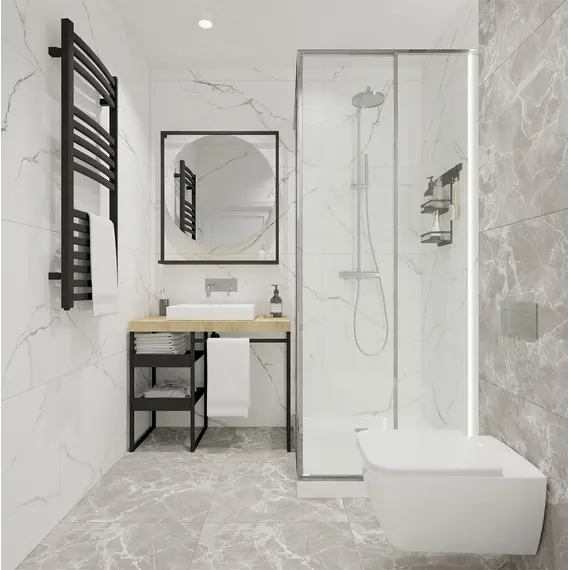 Керамогранит Мрамор / Marmo Белый 60x60 _ 1\43,2