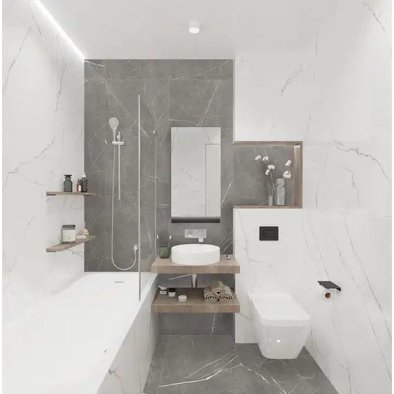 Керамогранит Мрамор / Marmo Белый 60x60 _ 1\43,2