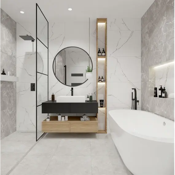 Керамогранит Мрамор / Marmo Белый 60x60 _ 1\43,2