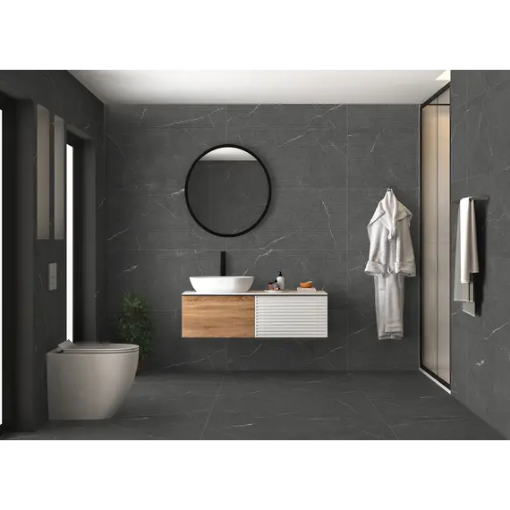 Керамогранит Лазурь/Lakeside_GT Черный 60x120