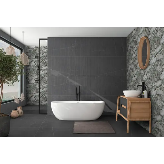 Керамогранит Найло / Nylo Черный 60x120 _линии 1\46,08