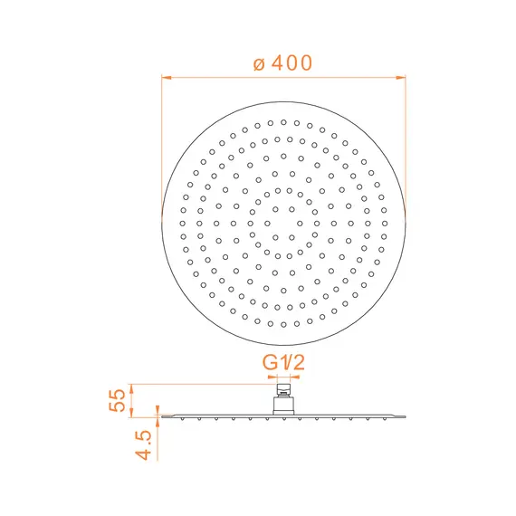 Верхний душ 3D круглый RGW SP-81